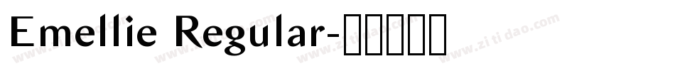 Emellie Regular字体转换